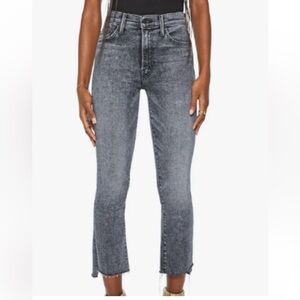 Mother The Insider Crop Step Fray in Train Stops Size 26